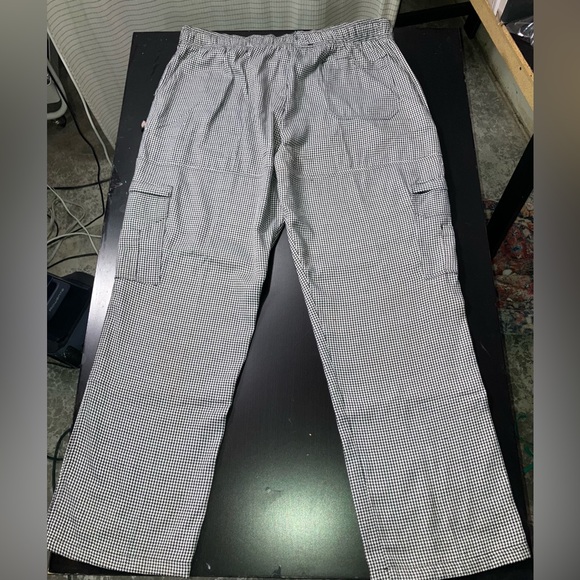 NWT Dickies DC201 Chef Cargo Pants Relaxed Fit in Houndstooth 3X - Picture 3 of 14
